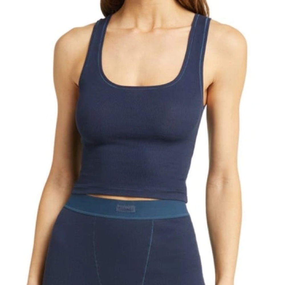 Skims SET cotton rib tank and skims cotton rib boxer shorts